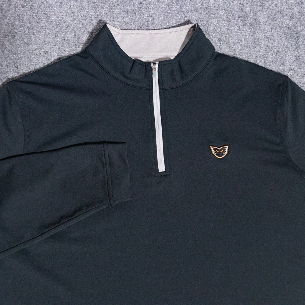Peter Millar Perth Performance Stretch Zip Lehigh Philadelphia Phantoms Black XL